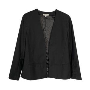 Habitual Black Open Front Blazer Size 0